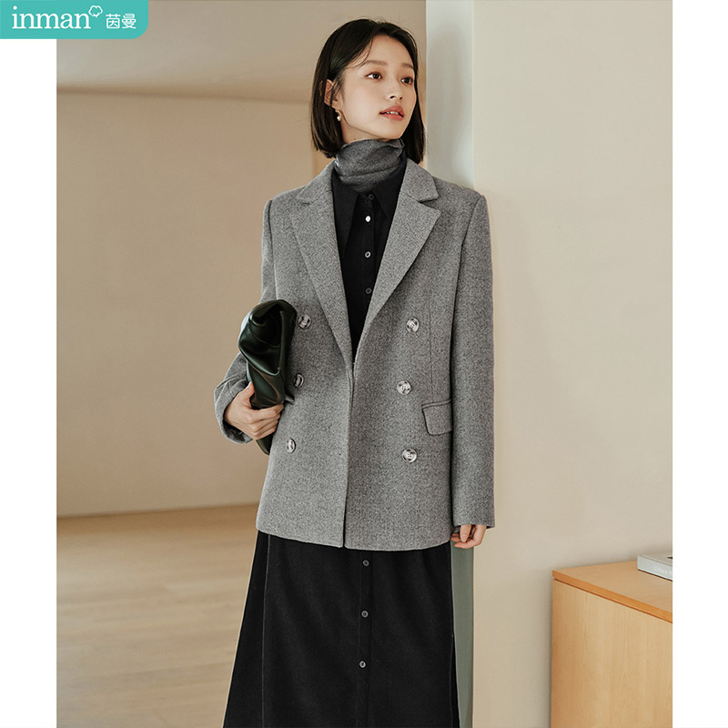 Tailored Coat Wool - Inman Inner Padded Wool Blend Coat
