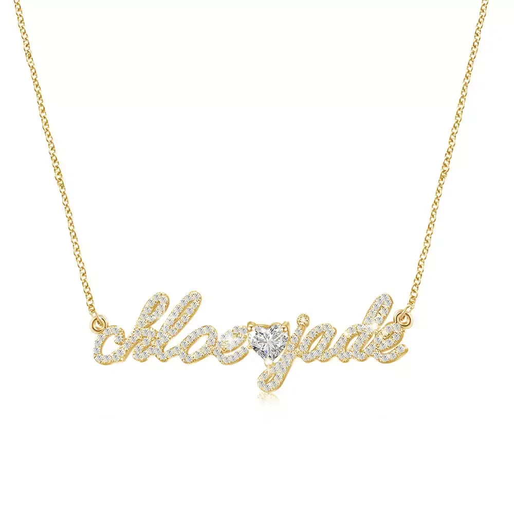 Custom Diamond Name Necklace P - Women'S Formal Wear Names recension och pris