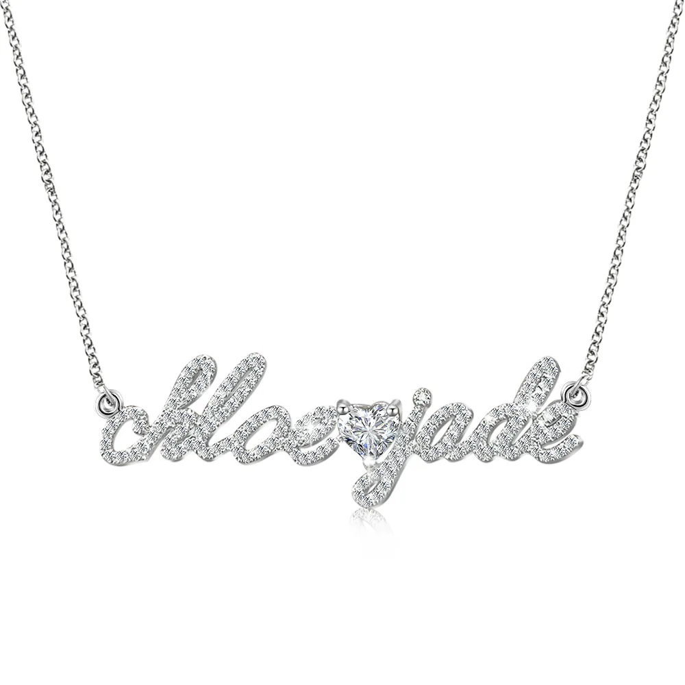 Custom Diamond Name Necklace P - Women'S Formal Wear Names recension och pris