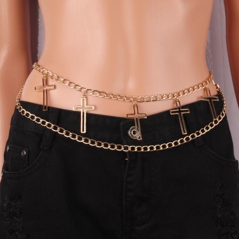 39BD Cool Crossed Pendant Wais - Women Formal Wear Belt recension och pris