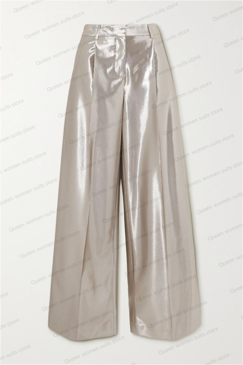 Shiny Satin Wedding Women Suit - Women Formal Wear Belt recension och pris