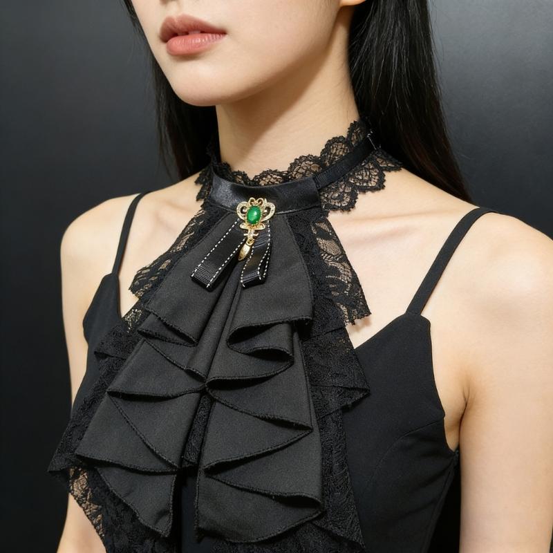 Victorian Lace Faux Collar for - Victorian Women'S Formal Wear recension och pris