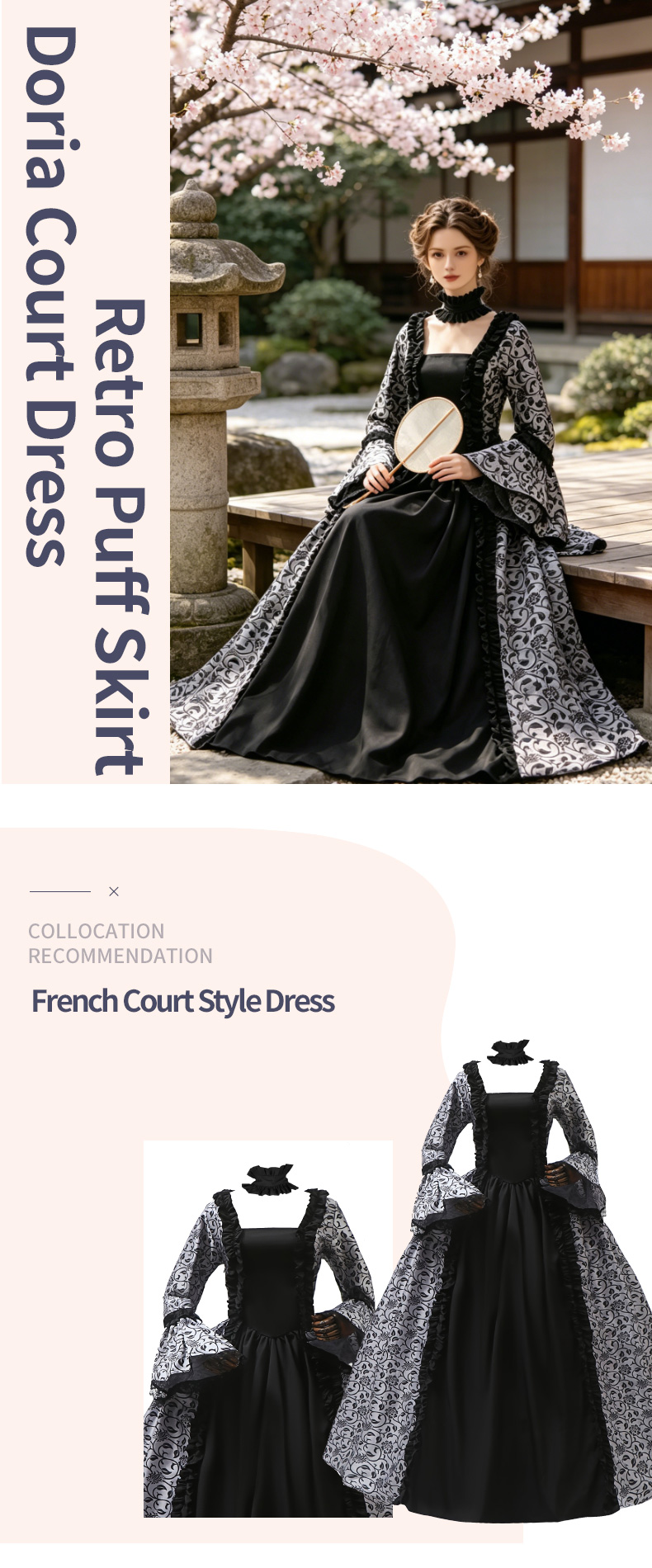 Cross border medieval Victoria - Victorian Women'S Formal Wear recension och pris