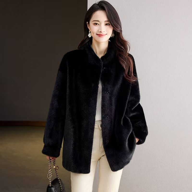 Faux Fur Mink Coats Womens Aut - Tailored Coat Wool recension och pris