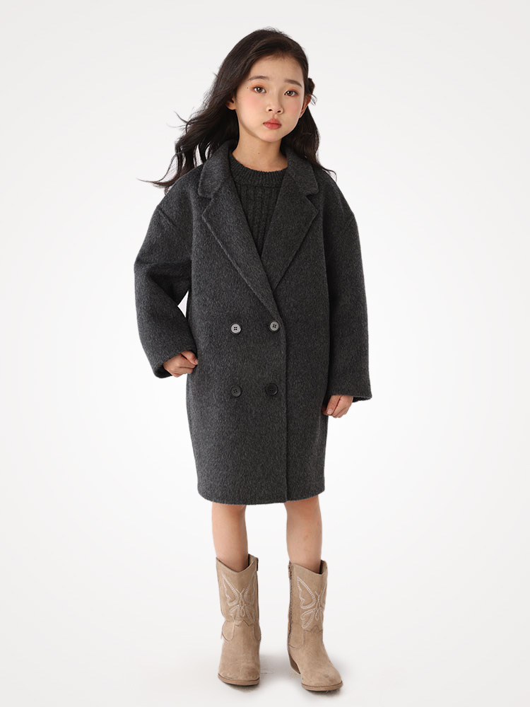 Children 100% Pure Wool Double - Tailored Coat Wool recension och pris