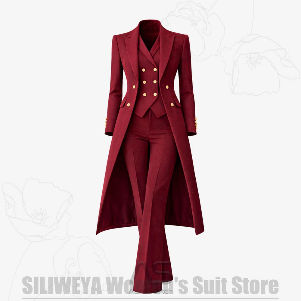 Women's Suit 3 Piece Double Br - Women Formal Wear Shirts recension och pris