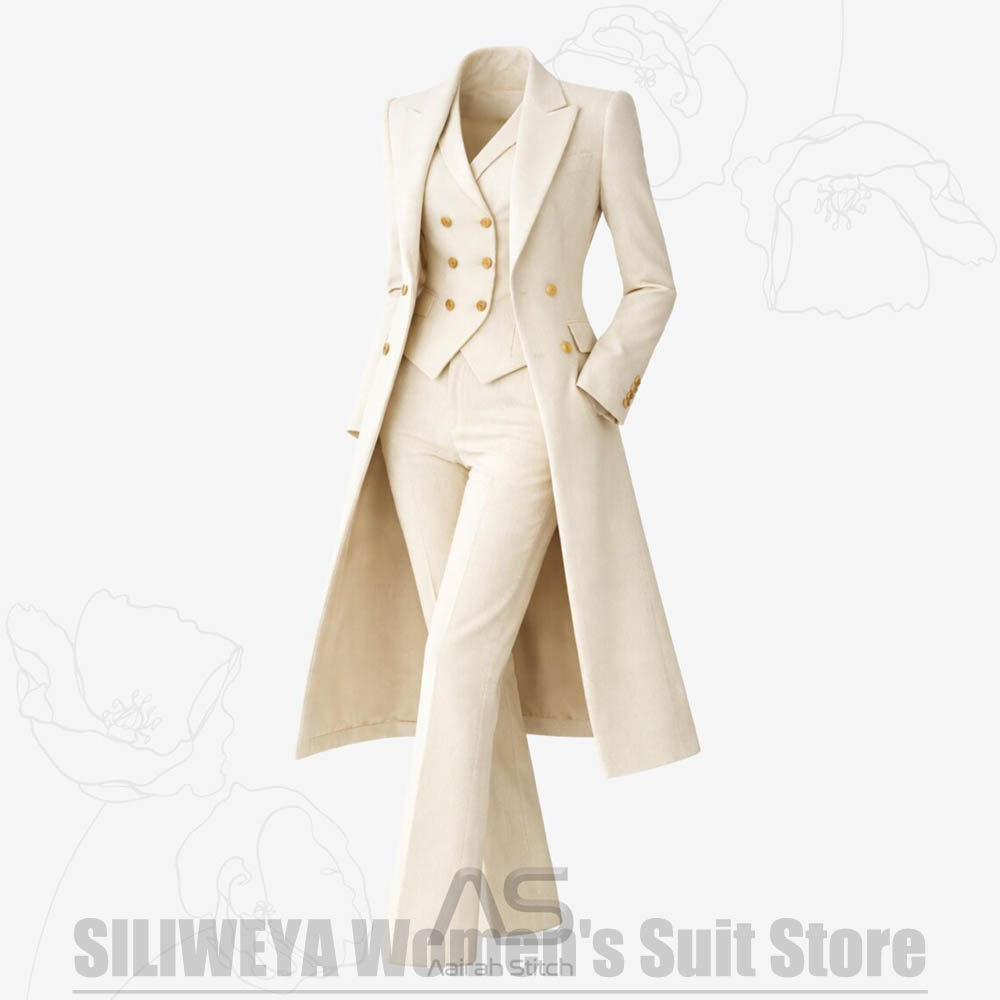 Women's Suit 3 Piece Double Br - Women Formal Wear Shirts recension och pris