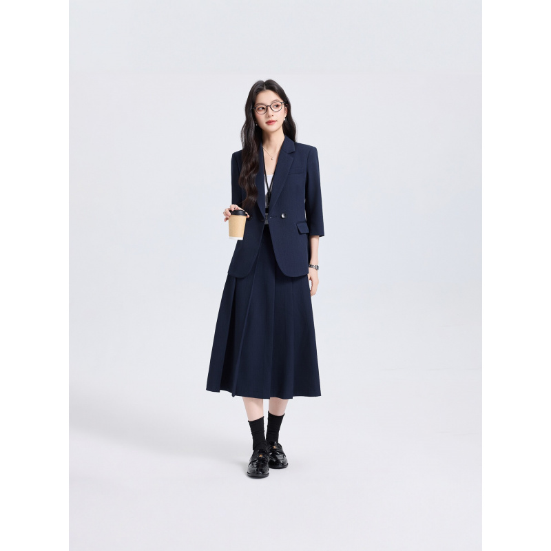 Navy Blue Women's Suit Set for - Women Formal Wear Shirts recension och pris