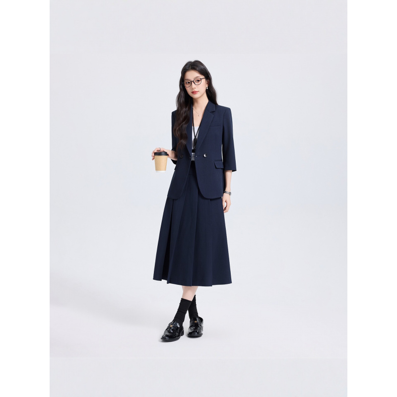 Navy Blue Women's Suit Set for - Women Formal Wear Shirts recension och pris
