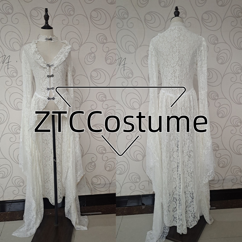 Gothic Women White Vintage Sol - Victorian Women'S Formal Wear recension och pris