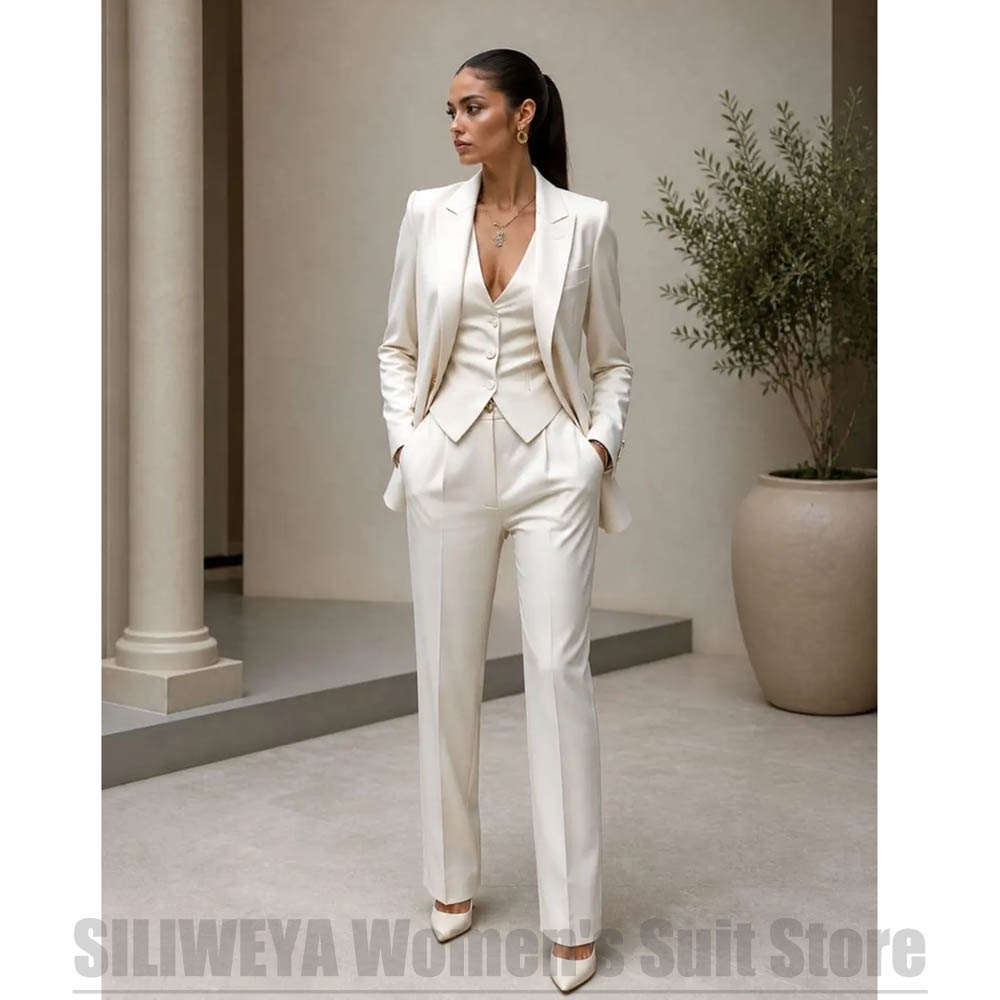 Women 3 Piece Suit Set Blazer  - Women Formal Wear Shirts recension och pris