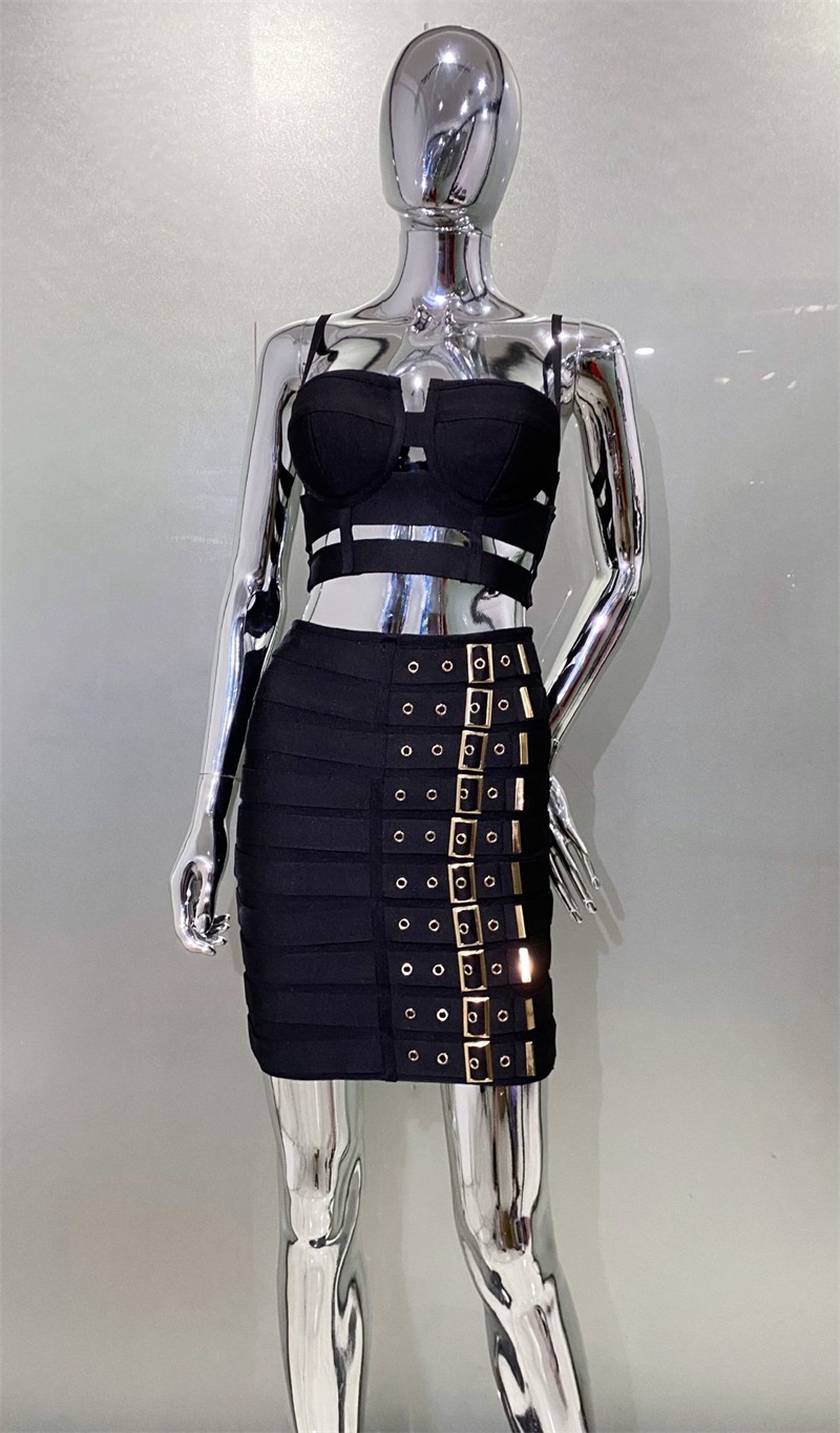 Black White Bandage Women Prom - Women Formal Wear Belt recension och pris