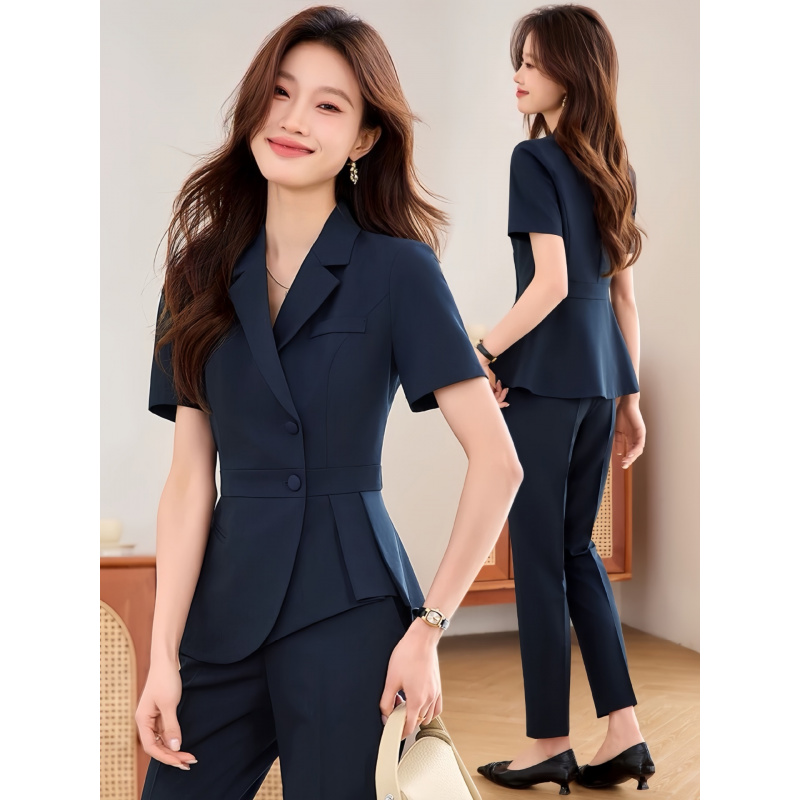 Navy blue women's thin profess - Women Formal Wear Shirts recension och pris